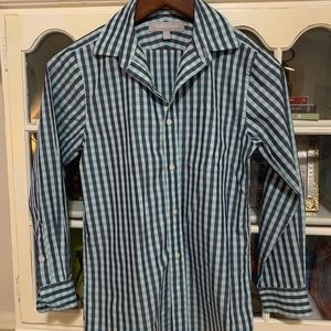 Nordstrom boys plaid wrinkle free dress shirt